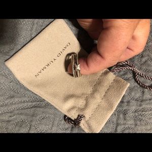 David Yurman diamond crossover ring size 8